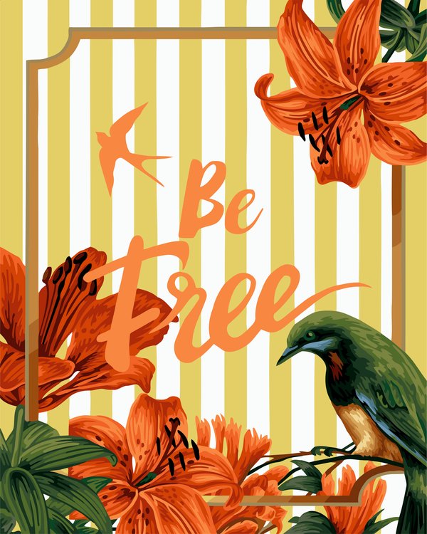 Картина по номерам «Будь свободен»