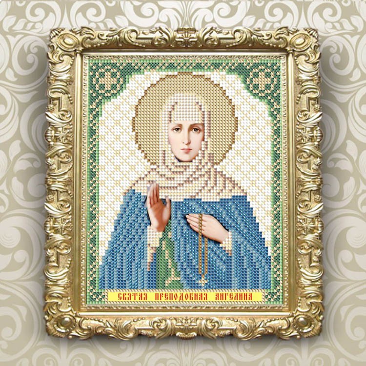 Рисунок на ткани «Святая Преподобная Ангелина» — картинка 2
