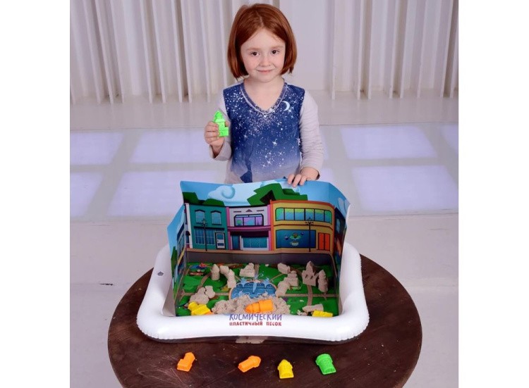 Набор космического песка «Городские истории» 2 кг — картинка 13