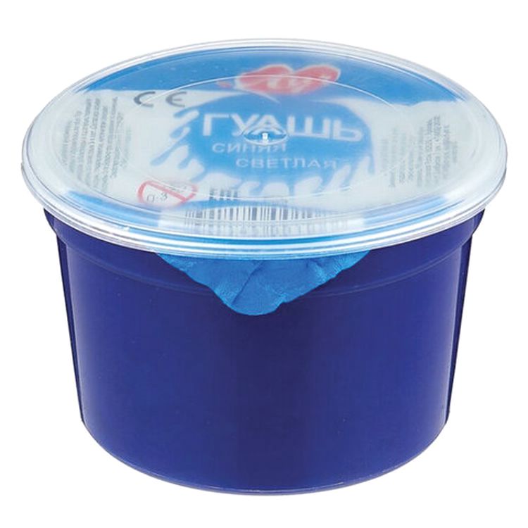 Гуашь художественная Луч «Классика», 225 мл, синяя светлая — картинка 2