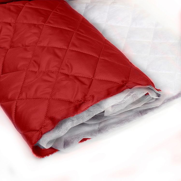 Ткань стежка ниточная Dewspo, ромб 5,5 см, 5 м x 150 см, 230 г/м², цвет: красный, TBY — картинка 3