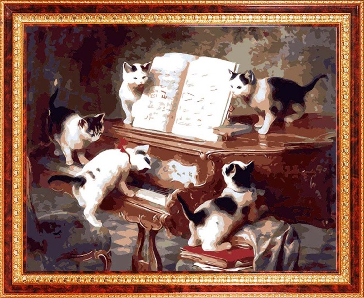 Картина по номерам «Концерт котят» — картинка 3