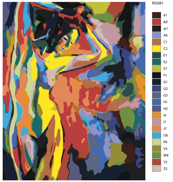 Картина по номерам «Женское тело» — картинка 2