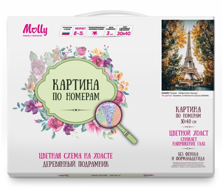 Картина по номерам «Париж. Эйфелева башня» — картинка 2