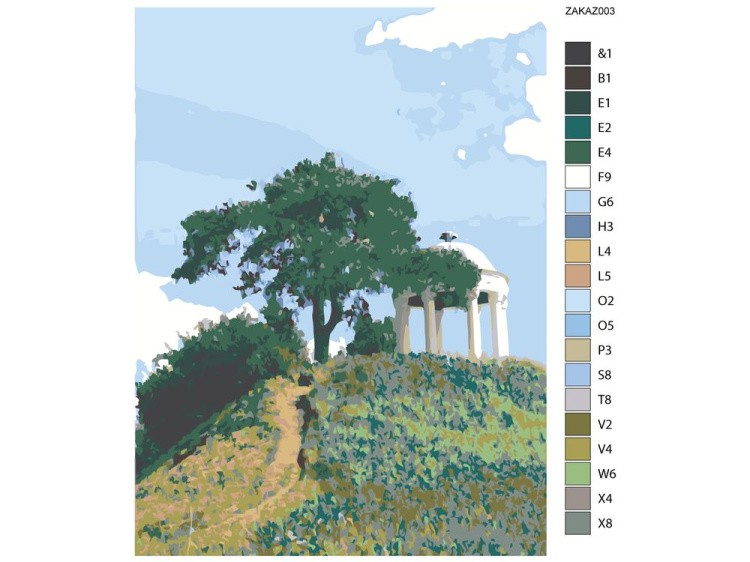 Картина по номерам «На вершине холма» — картинка 2