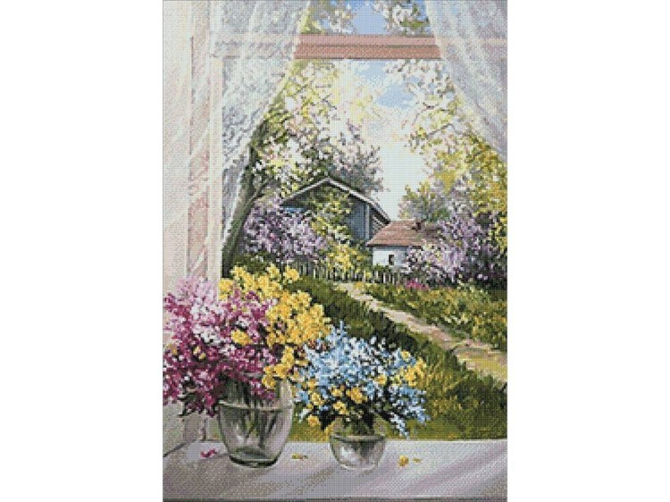 Алмазная вышивка «Деревенский сад» — картинка 3