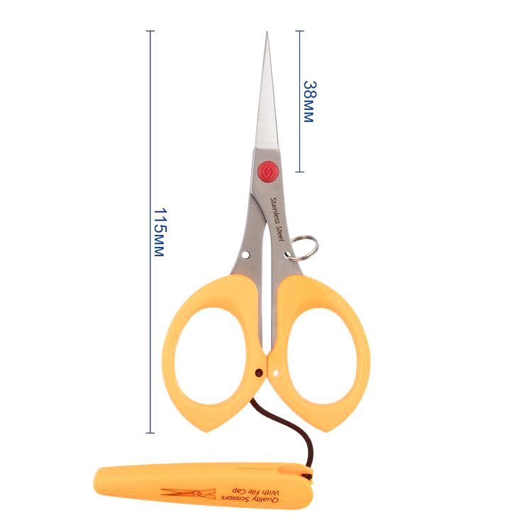 Ножницы для рукоделия, 115 мм, оранжевые, Gamma — картинка 3