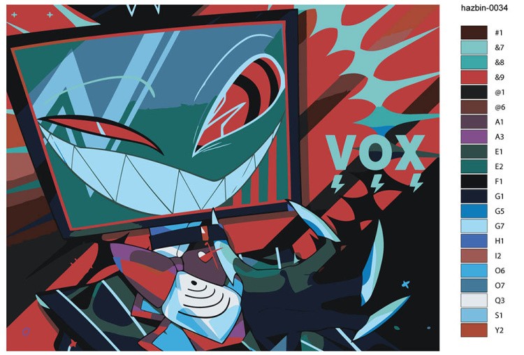 Картина по номерам «Отель Хазбин (Харбин): Вокс Vox 40x50» — картинка 2