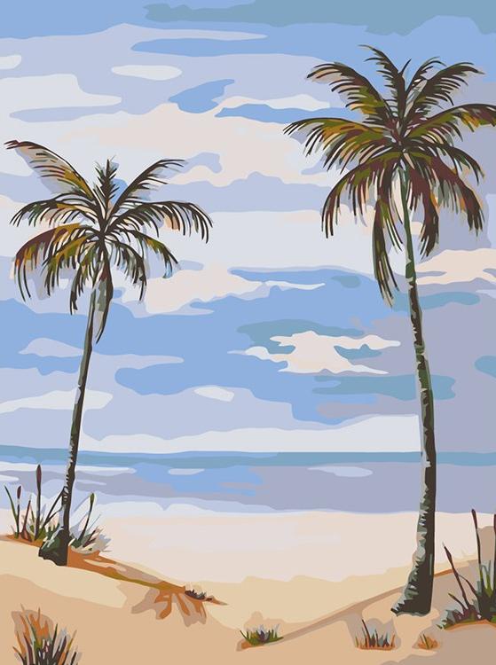 Картина по номерам «Тропический берег»