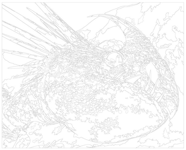 Картина по номерам «Арт дракона Злобного Змеевика Громгильда 2» — картинка 3