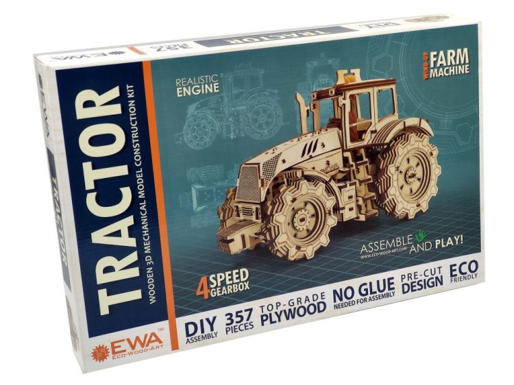 Конструктор из дерева «Трактор», Eco Wood Art — картинка 7