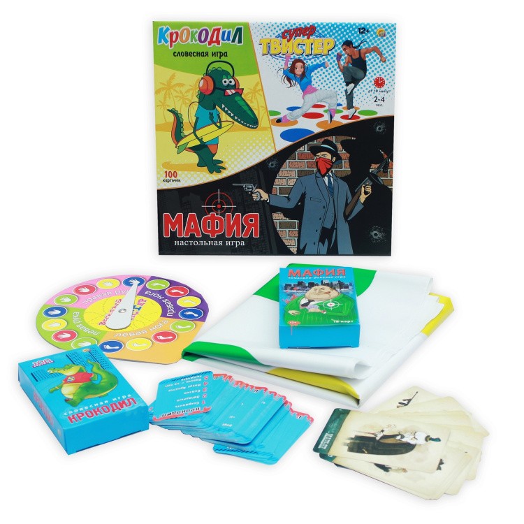 Набор игр. Супер-твист + Крокодил + Мафия — картинка 2