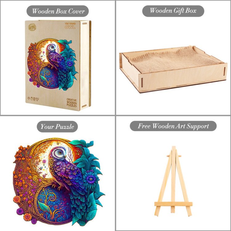 Деревянные пазлы «Сказочная Сова XL», Woodbests — картинка 4
