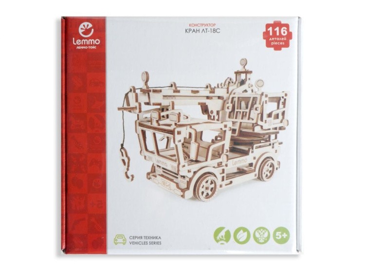 Конструктор из дерева «Кран ЛТ-18С», Lemmo — картинка 5