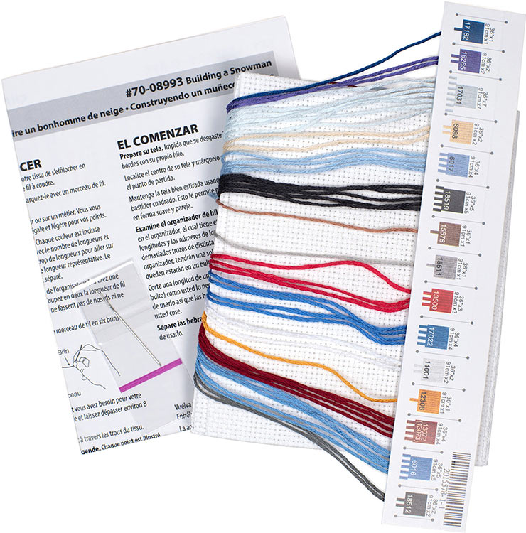 Набор для вышивания «Лепим снеговика» — картинка 3