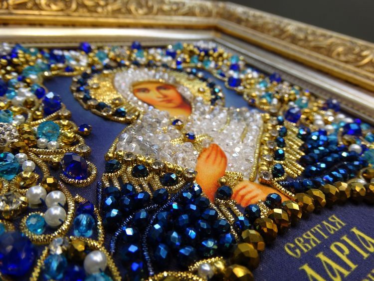 Набор вышивки хрустальными камнями «Святая Дарья» — картинка 5