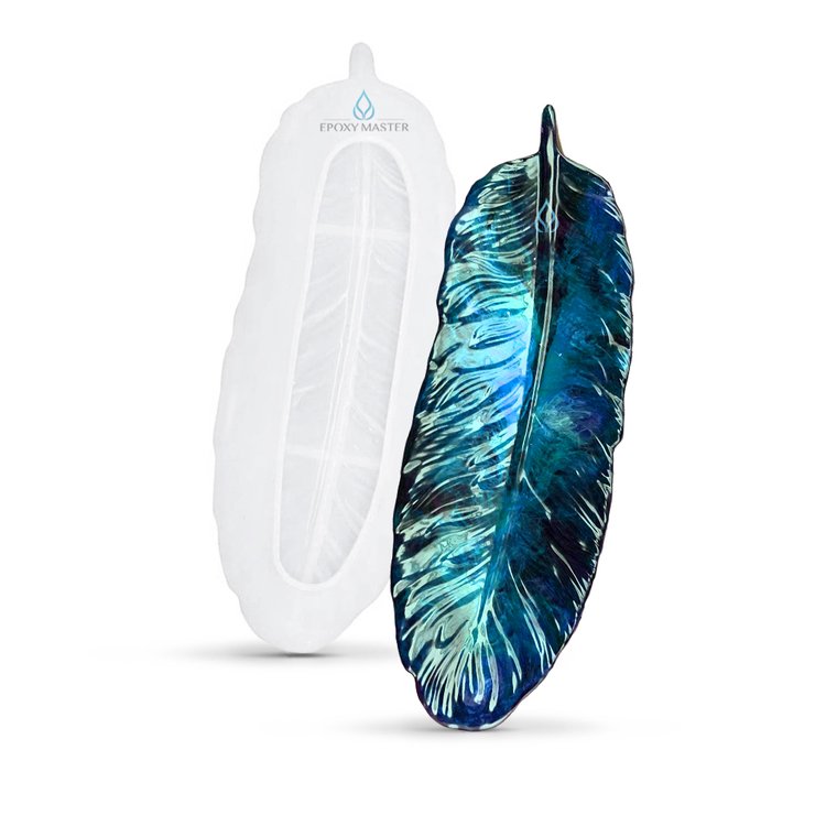 Силиконовый молд - Блюдо перо, 24х8,5 см — картинка 2