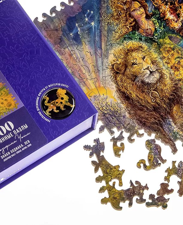 Деревянные пазлы DAVICI «Знак зодиака. Лев» — картинка 5