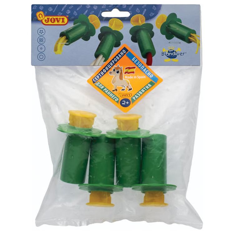 Шприцы для моделирования JOVI (Испания), набор 4 шт., для растительного пластилина (теста) — картинка 2