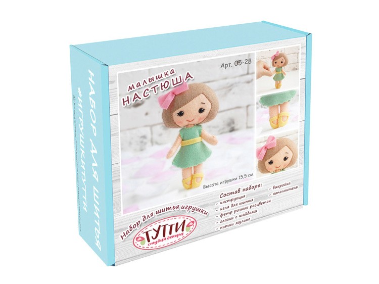 Набор для шитья игрушки «Кукла Малышка Настюша» — картинка 3