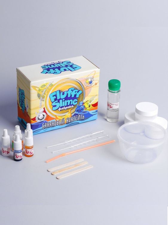 Флаффи слайм фабрика «Банановый коктейль» — картинка 2