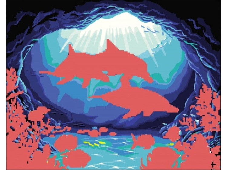 Алмазная вышивка «Дельфины» — картинка 2