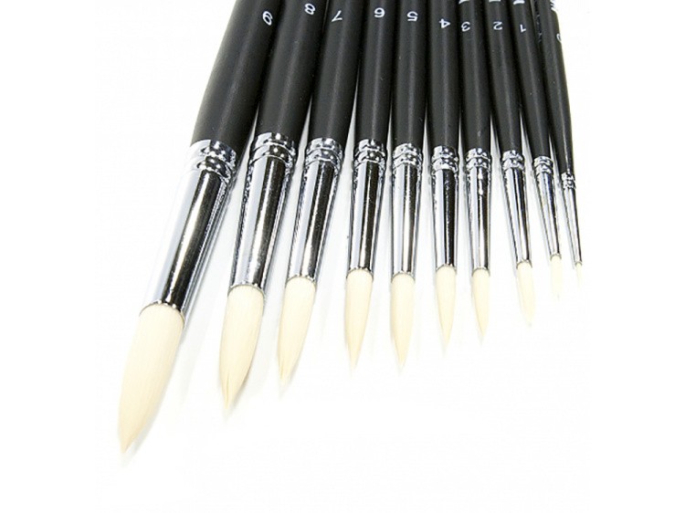 Кисть синтетическая «Зима» круглая №9 — картинка 2