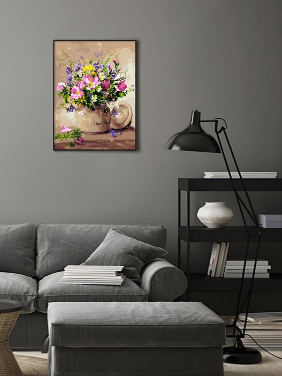 Картина по номерам «Лесные цветы» — картинка 9