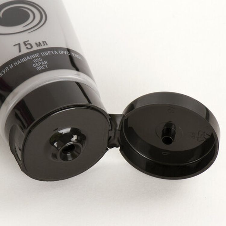 Краска акриловая художественная BRAUBERG ART CLASSIC, туба 75мл, серая — картинка 3