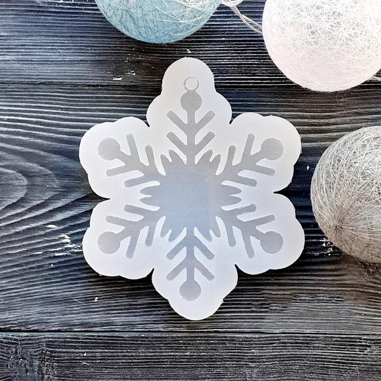 Снежинка, модель №20 - Силиконовый молд MyMold — картинка 2