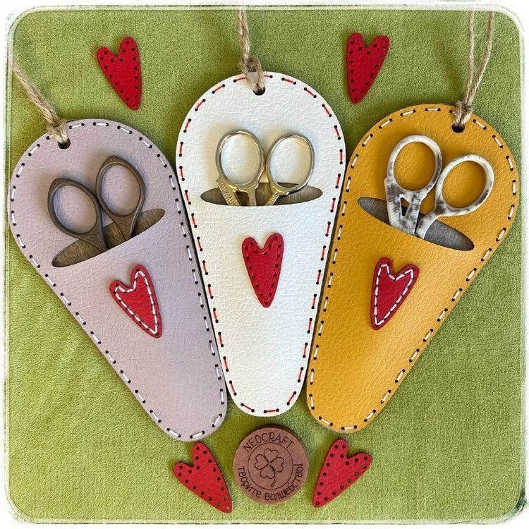 Набор для вышивания «Чехол для ножниц» (сиреневый) — картинка 7