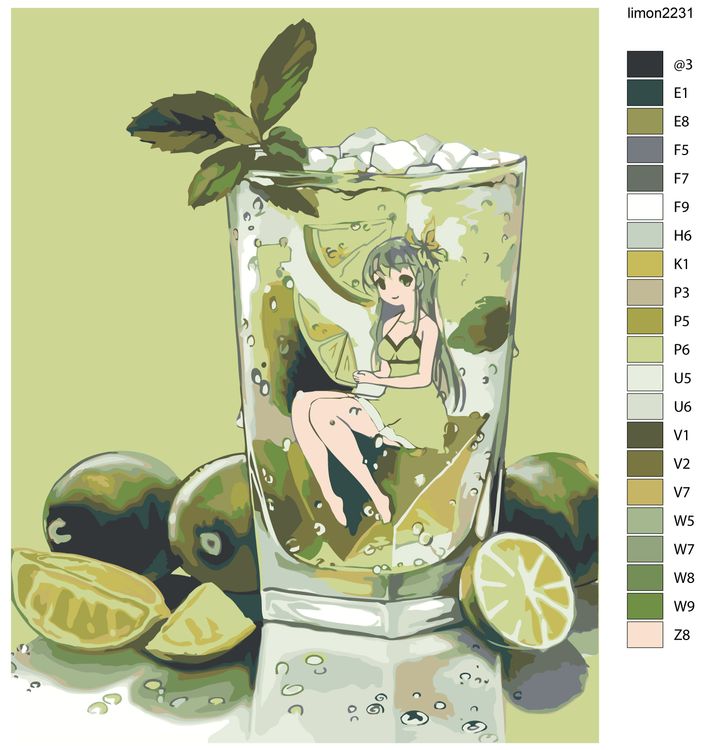 Картина по номерам «Мохито» — картинка 2