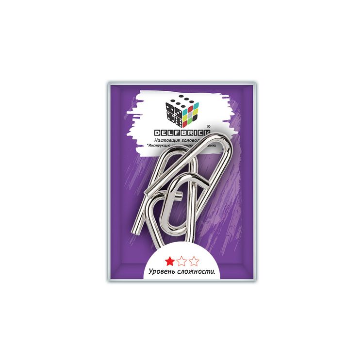 Головоломка металлическая Петельки, 2 элемента — картинка 2