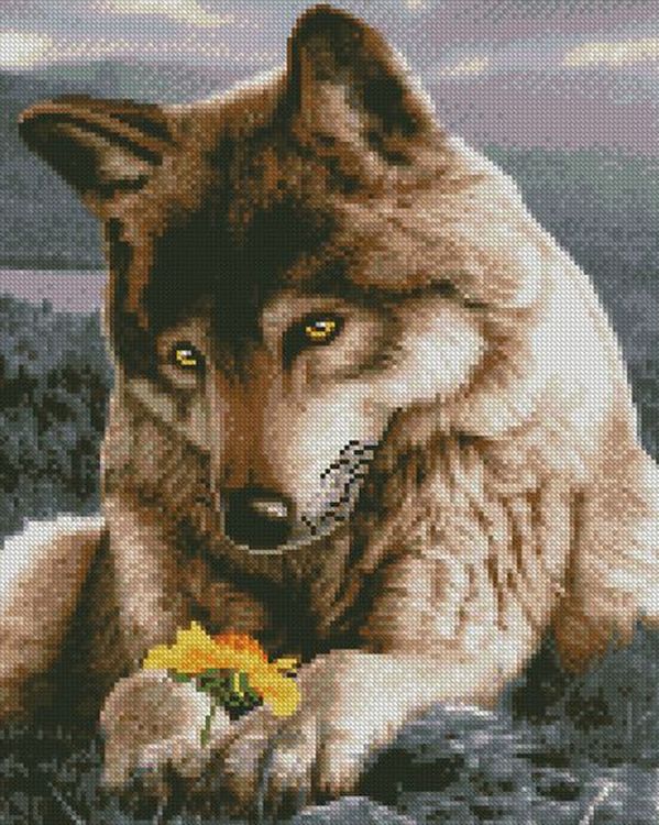 Алмазная вышивка «Милый волчонок»
