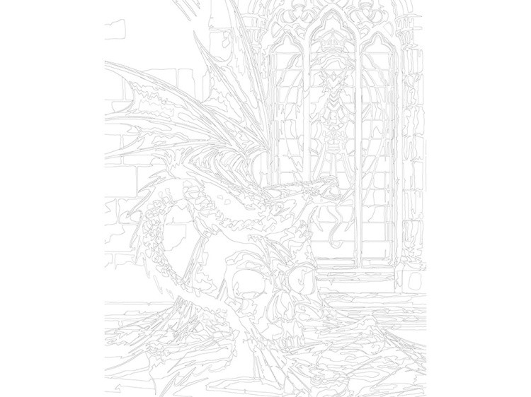 Картина по номерам «Красота дракона» — картинка 3