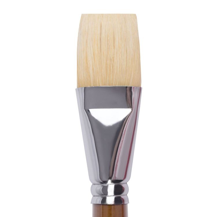 Кисть художественная профессиональная Art Classic, щетина, плоская, № 36, длинная ручка, Brauberg — картинка 3