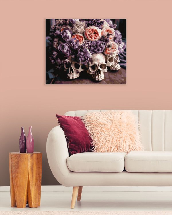 Картина по номерам «Необычный букет в необычной вазе» — картинка 3