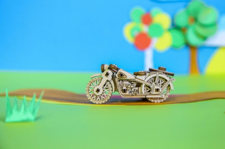 Конструктор из дерева «Мотоцикл М-72», UNIWOOD — картинка 3