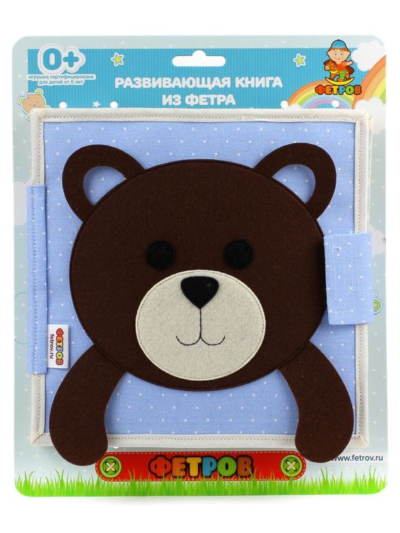 Развивающая книга из фетра «Медведь» — картинка 6