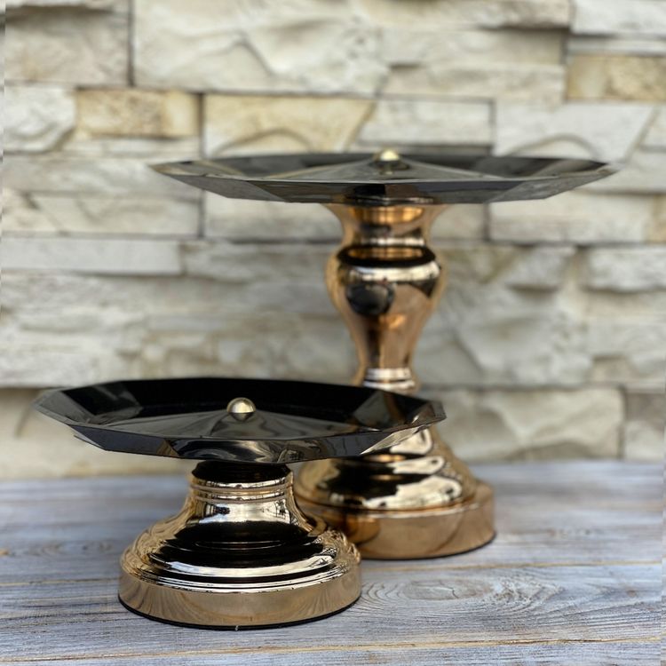 Основание для вазы золотое, 21 см — картинка 4