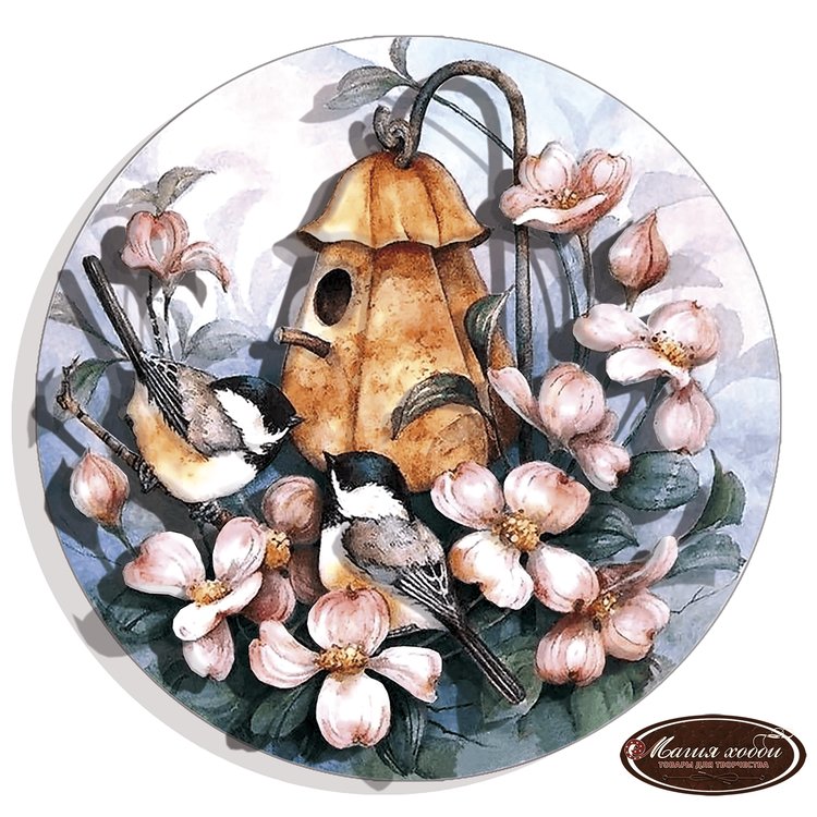 Набор папертоль «Гнездышки» 20x20 см, 2 шт.  — картинка 2