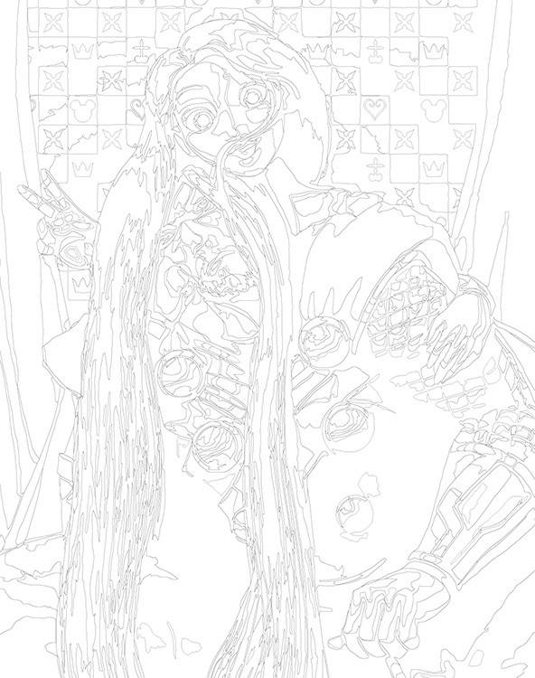 Картина по номерам «Герои Дисней: Рапунцель и Тор 40x50» — картинка 3