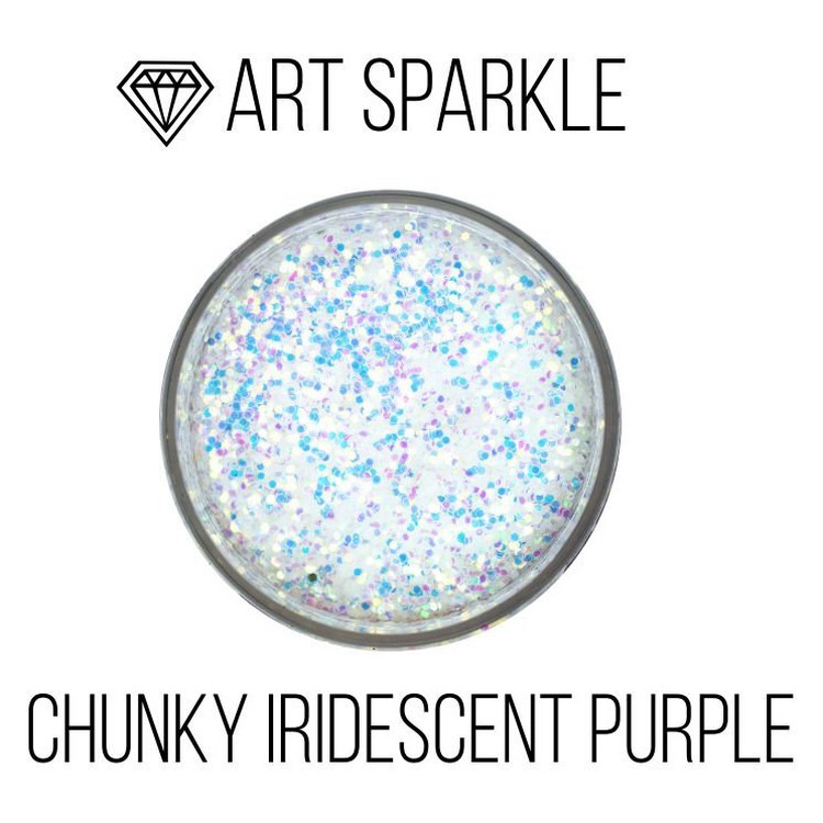 Глиттер крупный Chunky Iridescent Purple, 50 г, Craftsmen.store