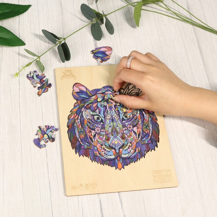 Деревянные пазлы «Волшебный Тигр M», Woodbests — картинка 8