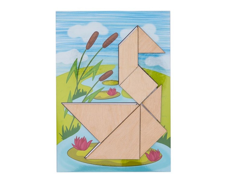 Настольная игра Танграм с набором карточек «Кроха» — картинка 4