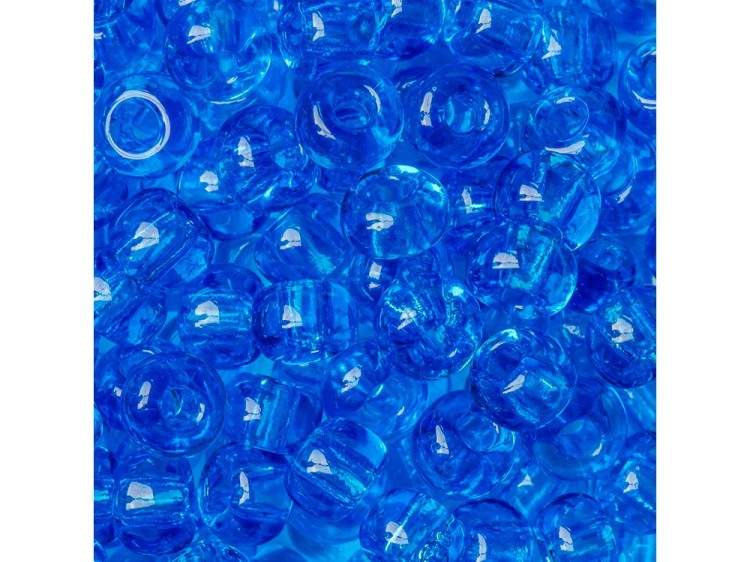 Бисер Чехия круглый 311-19001 7 мм 32/0, 50 г, цвет: 60150 ярко-голубой