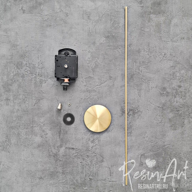 Часовой механизм с маятником (Германия), ResinArt — картинка 2