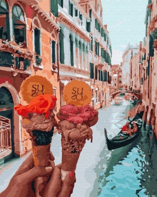 Картина по номерам «Мороженое в Италии»