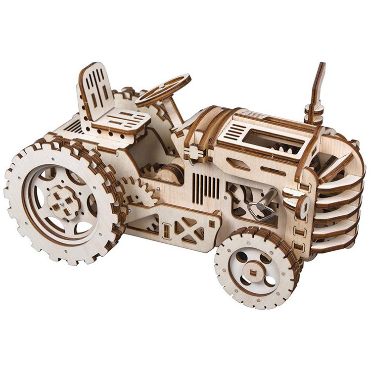 Деревянный конструктор Трактор, 135 элементов — картинка 5