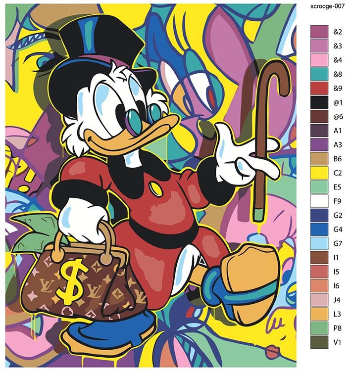 Картина по номерам «Скрудж МакДак Арт 2» — картинка 2